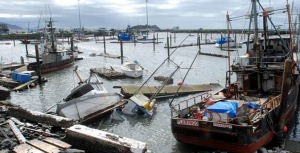 Sandy damages boats Sandy damages boats